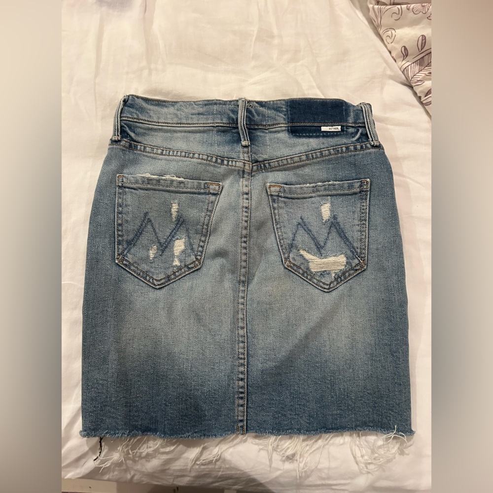 Mother denim mini skirt